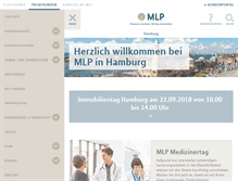 Tablet Screenshot of mlp-hamburg.de